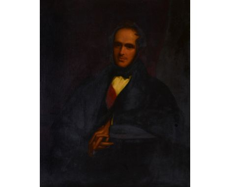Circle of John Partridge   Portrait of Henry John Temple, 3rd Viscount Palmerston, wearing the Sash of the Order of the Bath 