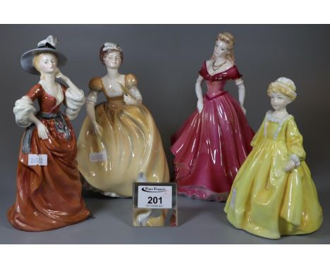 Royal Worcester bone china figurine 'Grandmother's Dress' 3081, together with a Coalport Ladies of fashion figurine 'Belinda'