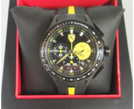 Ferrari Tachymeter Chronograph gents wrist watch in presentation case.(B.P. 21% + VAT) 