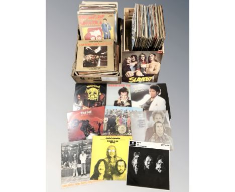 Vinyl LP records : Slayed, Michael Jackson, Adam & The Ants, Genesis, The Beatles and many other mixed artists (2 boxes) 