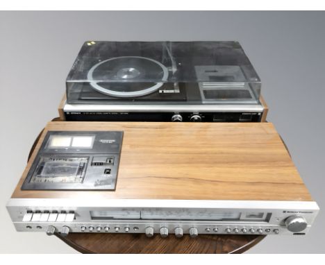 A Hitachi SDT-3430 stereo cassette system and a National Panasonic DIN 45 500 system. 