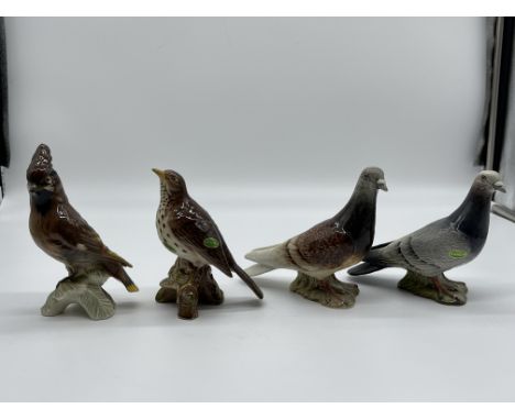 Collection of Four Beswick and Goebel Bird Figurines. 
Good condition, no damage. 