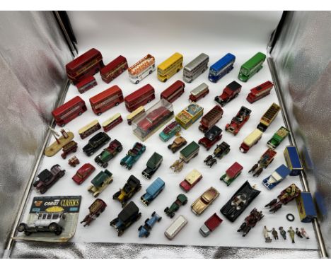 Collection of Vintage Toy Vehicles to include Corgi Batmobile Matchbox, Lledo, Dinky, Corgi, and others. 