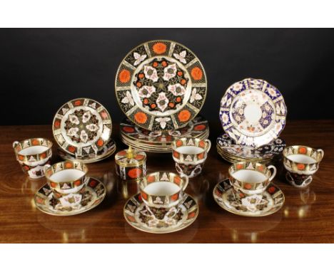 A Collection of 'Abbeydale' Duffield Derbyshire Bone China decorated in the Imari palette with 'Chrysanthemum' design and com