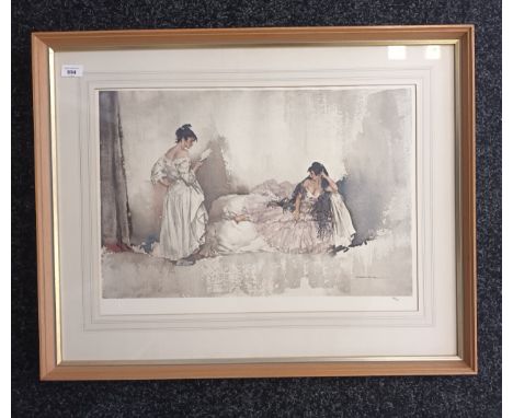 William Russell FlintLimited edition print 'Three Girls'  392/850.Has watermark stamp on left hand corner.[62x78cm] 