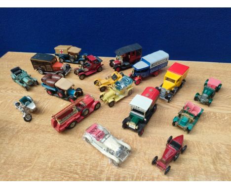 A selection of match box advertising vehicles includes Pickford's, motor BP sprit and others 