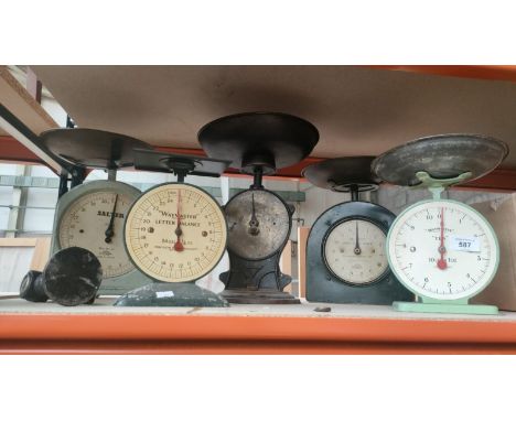 5 Sets of household scales to include Waymaster and Class II Salter scales 