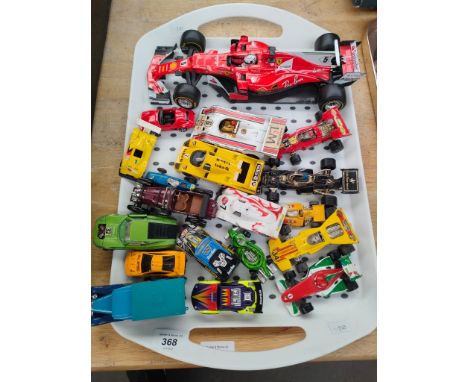 A Tray of racing car vehicles Corgi ,Porsche vehicles and many more 