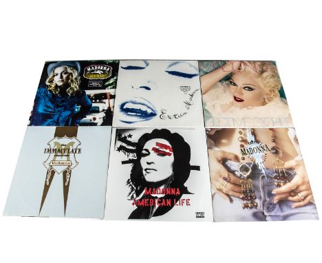 Madonna LPs, eleven albums comprising Bedtime Stories, Erotica, American Life, Music, The Immaculate Collection, True Blue, L