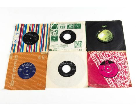 Beatles / Stones / Kinks / Who 7" Singles, approximately seventy-five 7" singles comprising Rolling Stones (thirty-five), Bea