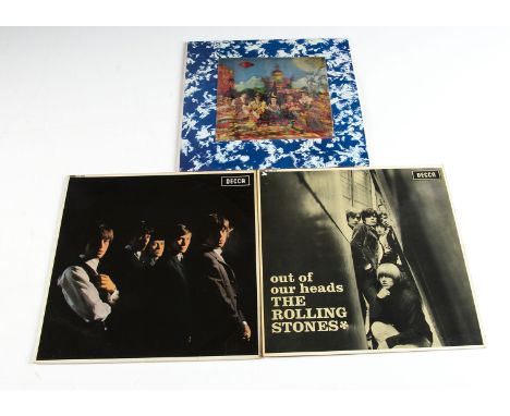 Rolling Stones LPs, three albums comprising Rolling Stones (LK 4605 - Unboxed Labels EX/VG+), Their Satanic Majesties Request