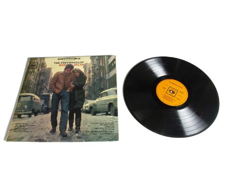 Bob Dylan LP, The Freewheelin' Bob Dylan LP - Original UK Stereo release 1963 on CBS (SBPG 62193) - Laminated Flipback Sleeve