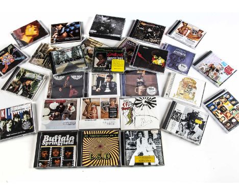 Sixties CDs, approximately twenty-eight CDs, mainly from the Sixties with artists comprising The Who (eight), Jimi Hendrix (t