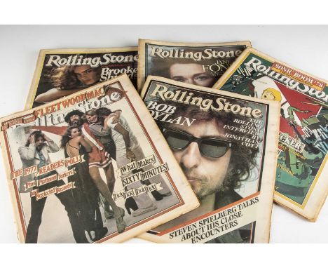 Rolling Stone Magazines, forty nine copies of Rolling Stone magazine, 25 from 1978 including front covers of The Who, Bob Dyl