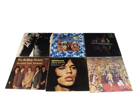 Rolling Stones LPs, ten albums by The Stones comprising A Bigger Bang (Triple - Sealed), Around and Around (French), Sticky F