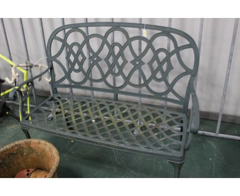 Metal garden bench 