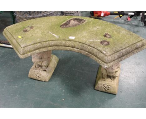 Composite squirrel garden bench