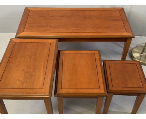 FURNITURE ASSORTMENT - to include modern nest of three tables, matching Long John coffee table, modern standard lamp, office 