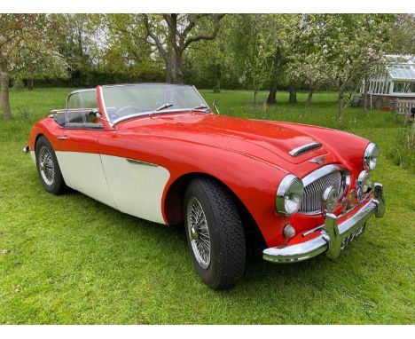 A 1962 Austin Healey 3000 Mk2 BT7.Reg No. USY902Chassis No. HBT7L-15550Engine No. BTJ/4142Red over OE White, Red leather Inte