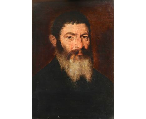 Circle of Frans Floris the Elder Portrait of a gentleman, bust-length, aged 53 Dated and inscribed ÆTATIS/SVA 53/1554 (centre