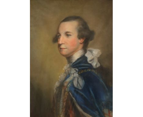 After Sir Joshua Reynolds Portrait of Charles Watson-Wentworth, 2nd Marquess of Rockingham (1730-1782), half-length, in the r