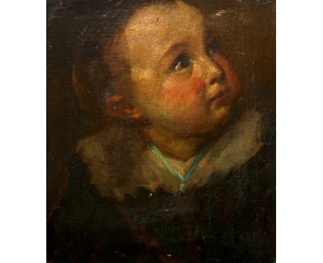 Manner of Sir Anthony van Dyck Study of a young boy, bust-length Oil on canvas 29.4 x 25.4cm; 11½ x 10in