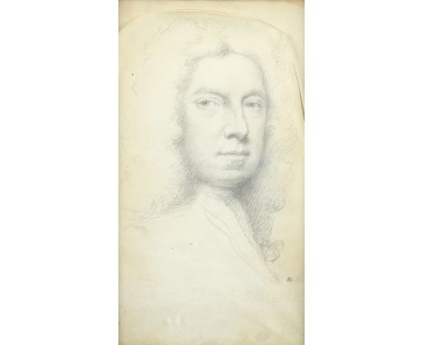 Jonathan Richardson Snr. (1665-1745) Self-portrait Inscribed indistinctly Safe, Antony, Brutus is safe enough/He will be foun