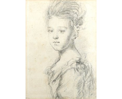 Sir Godfrey Kneller Bt. (1646-1723) Portrait of a young girl, half-length Black chalk 20 x 14.6cm; 7¾ x 5¾in Provenance: Henr