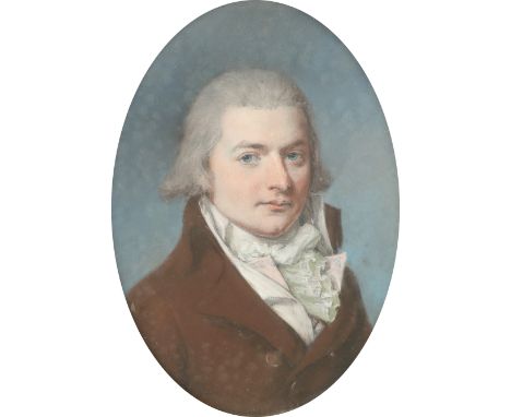 Hugh Douglas Hamilton (Irish c.1740-1808) Portrait of William Tighe MP (1738-1782), of Rosanna and Woodstock, bust length, we