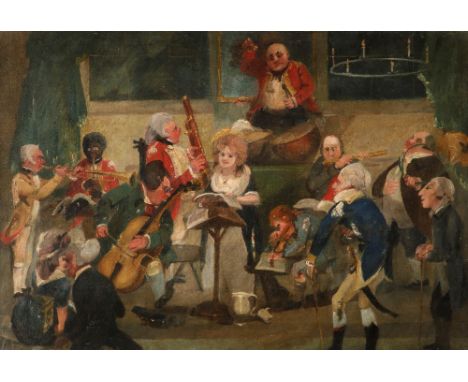 After C. L. Smith The Country Concert Oil on canvas 34.8 x 50cm; 13¾ x 19¾in Provenance: Christie's, London, 15 November 1974
