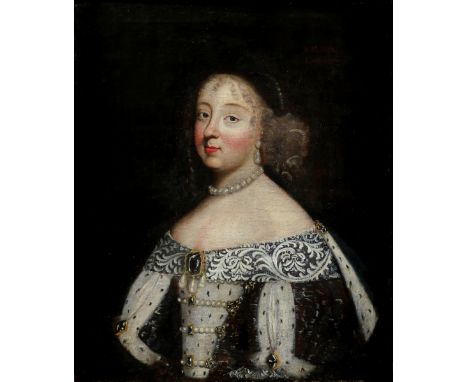 Attributed to Justus Sustermans (Flemish 1597-1681) Portrait of Marie Jeanne Baptiste, Duchess of Savoy (1644-1724), half-len