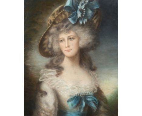 After Thomas Gainsborough Portrait of Sophia Charlotte, Lady Sheffield (1757-1835) Pastel 73.7 x 61cm; 29 x 34in After the or