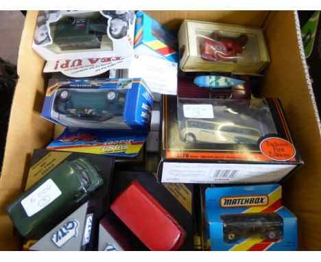 A Quantity of Die Cast Replica Motor Cars, including Days Gone, Models of Yesteryear, Tea Up Y.M.C.A. Car, Match Box, Super R
