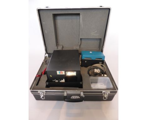 A Morane Camera / Polaroid Photographic ID Badge equipment from R.A.F. Stafford with tools and laminator. 