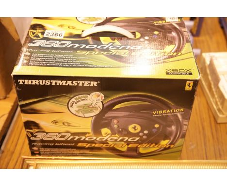 Thrustmaster 360 Modena racing wheel special edition, P&amp;P Group 1 (£14+VAT for the first lot and £1+VAT for subsequent lo