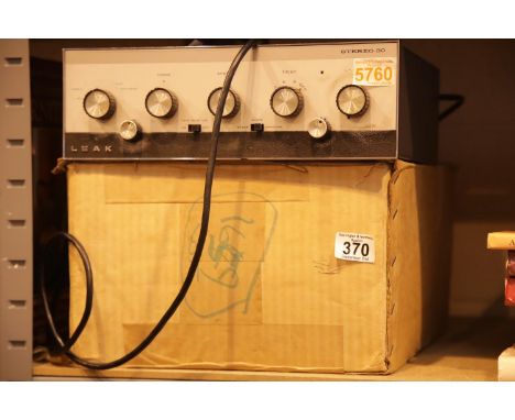 Retro Leak stereo 30 amplifier, serial no Z/17906. Not available for in-house P&P.Condition Report: All electrical items in t