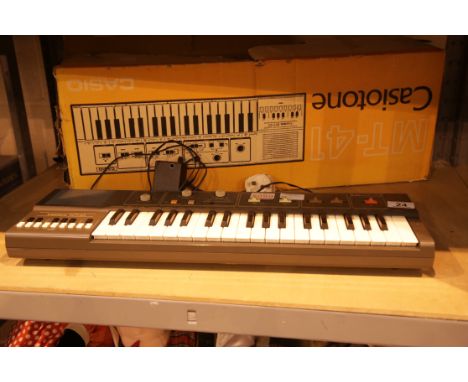 Casio MT-41 electronic organ with power lead. Not available for in-house P&amp;P. 