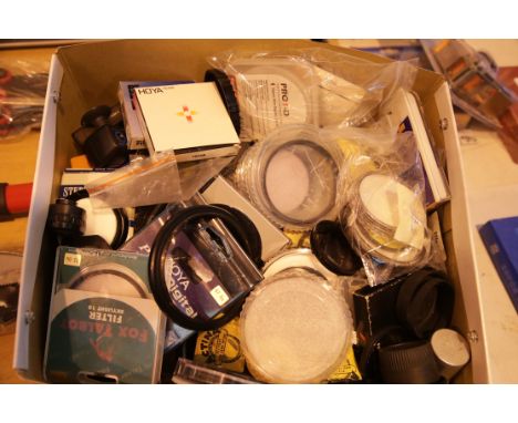 Collection of camera filters and accessories including Hoya, Cokin, Kow, Leica and Bronica. Not available for in-house P&amp;