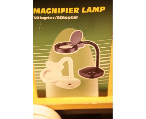 New boxed magnifier lamp. This lot is not available for in-house P&amp;P. 