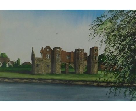 M J Neale (20thC). Torksey Castle, watercolour drawing, signed and titled, 26cm x 36cm.