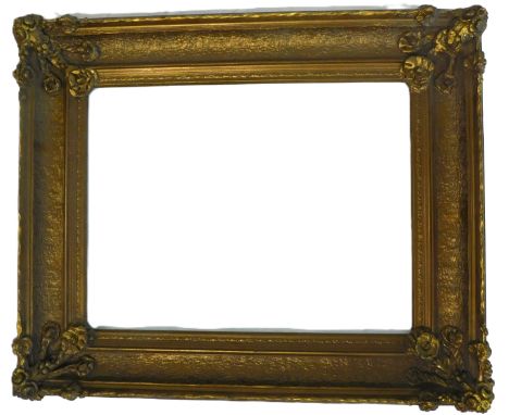 Gilt picture frame, 84cm x 85cm, picture size, 62cm x 50cm.