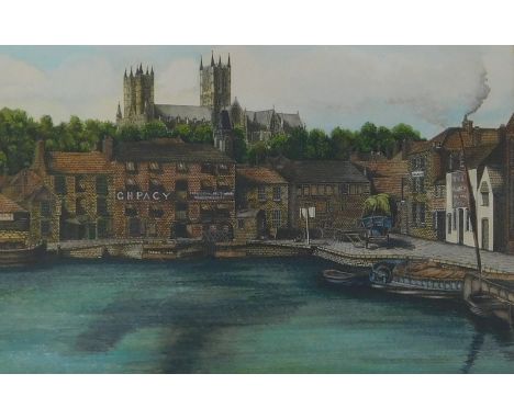 M J Neale (20thC). The Old Brayford, Lincoln, watercolour drawing, signed and titled, 25cm x 35cm.