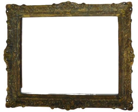 Gilt picture frame, 81cm x 94cm, picture size, 61cm x 72.5cm.
