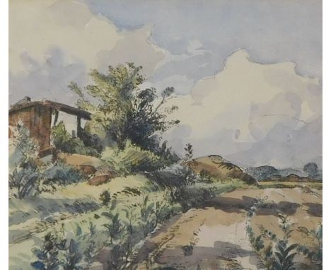 Edward Eaton Brannan (1866-1957). Landscape, watercolour, signed, 29.5cm x 34cm.