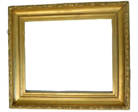 Gilt picture frame, 84cm x 74cm, picture size, 62cm x 52cm.