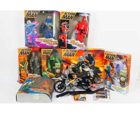 Hasbro - Action Man - A boxed group of modern Action Man figures and accessories, including Action Man Battle Force; Ninja Wa
