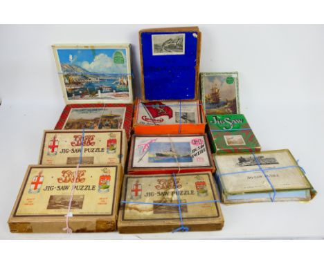 Victory -Chad Valley - Other - 11 boxed vintage wooden jigsaw puzzles. Lot includes Victory 'Fun Fair; Chad Valley 'Markover'