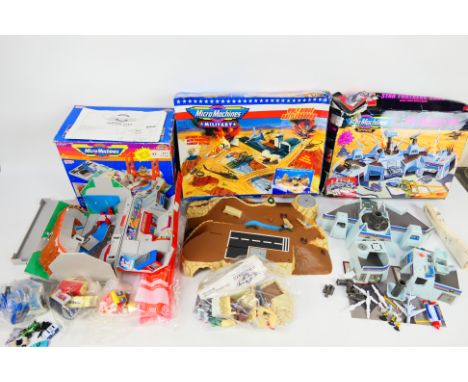 Galoob - Micro Machines - Three boxed Micro Machines playsets. Lot consists of Micro Machines (Military) Wolf Ridge Battlegro