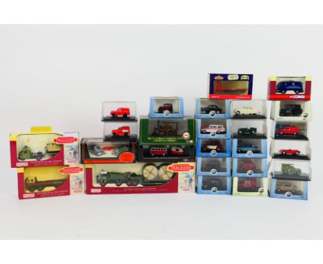 Oxford - Classix - Corgi Trackside - Bachmann - 26 x boxed vehicles in 1:76 railway scale including Austin Seven saloon # 76A