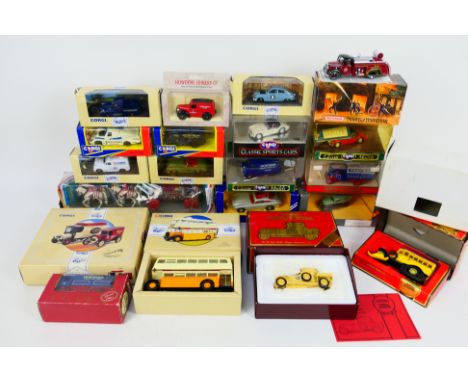 Corgi - Matchbox - A group of boxed vehicles including Ford Popular van in Luton Motor company livery, James Bond Aston Marti